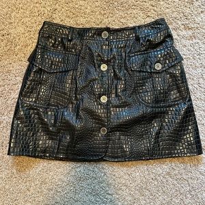 Moschino faux leather mini skirt
